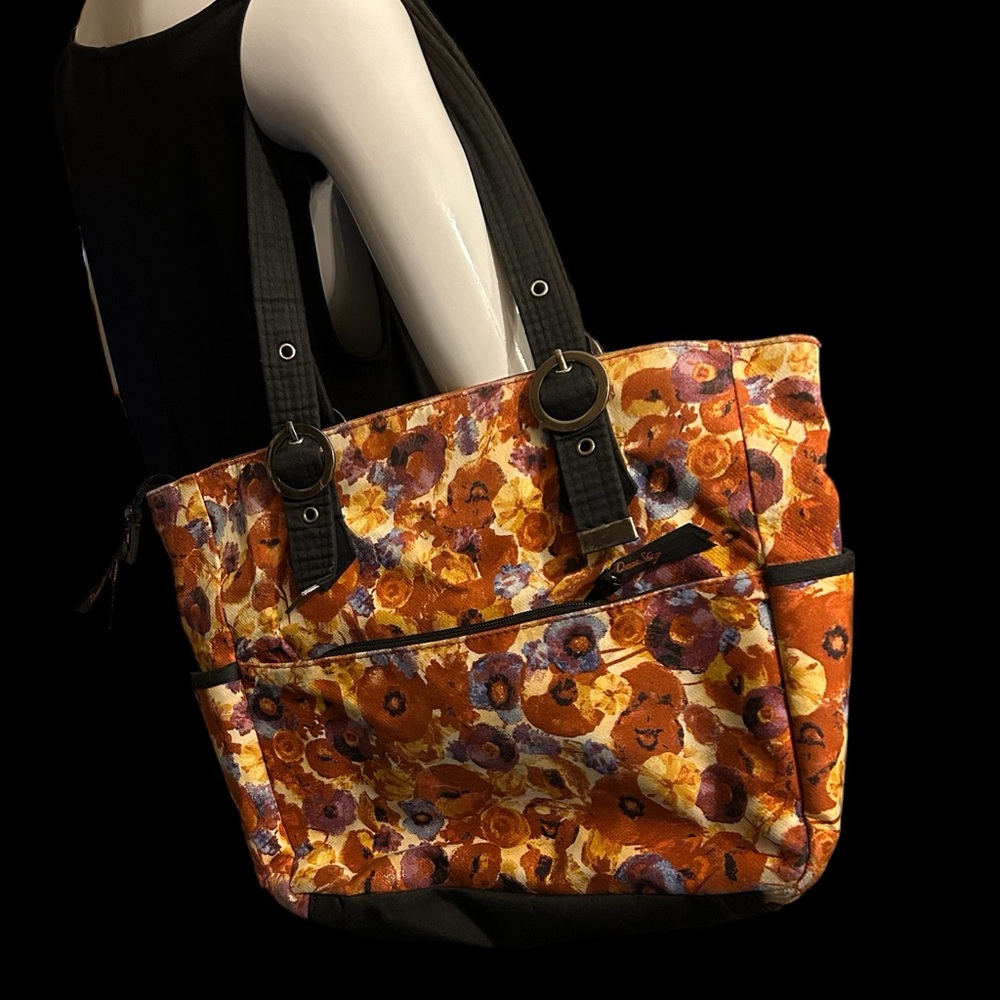 Large Donna Sharp floral tote in great pre-owned condition - Picture 4 of 7